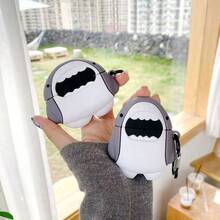 1pc Cartoon Shark Creative 4th Gen Pro 2nd Gen Compatible With 1st 2nd 3rd Gen Apple Wireless Bluetooth Earphone Case - Multicolor - View 4