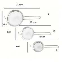 1pc/3pcs Stainless Steel Strainer, Non-Slip Easy To Clean Metal Stove Cookware Rack, Durable Oil Skimmer Spoon, Suitable For Soup Ladle, Spatula And Dumplings, Rust-Proof Kitchen Storage Rack (Space-Saving) - Silver - View 14