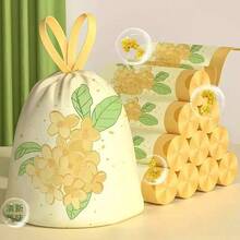 300 Thickened Osmanthus Scented Trash Bags, Large Size With Drawstring, Perfect For Kitchen, Office, Restaurant, Living Room, Outdoor, RV, Party And Various Other Occasions - Osmanthus Garbage Bags - View 1