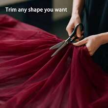 1 Rolle 29,85ft/74,8ft/149,77ft/299,7ft Burgunderroter Tüllstoff, geeignet für Hochzeitstischdecken, DIY-Basteln, Brautschleier/Kleid, Ballett-Tutu, Hochzeitskleid, Tischrock/Zelt, Hochzeitsdekoration, Stuhlrücken-Dekoration, Partyhintergrund, Blumenkranz-Verpackung, Treppengeländer, romantischer Weihnachtszeremonie-Hintergrund und Feiertagsparty-Dekoration - Übersicht 4