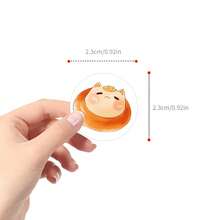 500pcs Bread Cat Sticker Roll, 10 Styles, Aesthetic Stickers, High Quality Stickers Scrapbook, Journaling, Laptop, Bumper, Skateboard, Water Bottles, Suitcase, Decorative Paper, Refrigerator, Car, Plan Book, Rewards Stickers - Bread Cat - View 2