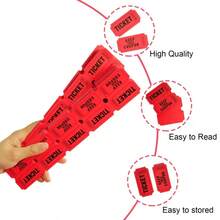 100 Pairs 200PCS Double-Roll Red Raffle Tickets With Different Serial Numbers - Perfect For Events, Classroom Rewards, Fundraising And Prize Games - Made Of Durable And High-Quality Paper Material School Supplies - 100 Pairs - View 4