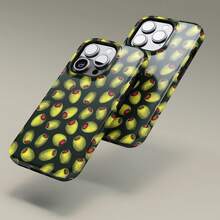 Couverture rafraîchissante et délicieuse avec design floral pour iPhone 17 16 15 14 13 12 11 Pro Max, Couverture florale pour Samsung S21 S22 S23 S24 S25 Ultra - Étui brillant résistant - Voir 7