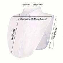 1pc Premium Detachable Fake Collar Inner Lining, Women's Knitted Polyester Layered Half Shirt Collar, Elegant Versatile Neck Accessory, Multiple Colors, Machine Washable, Suitable For Workplace Daily Commute Outfits - Multiple Styles - View 10