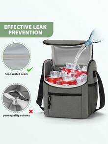 NEWHEY Men's Portable Reusable Insulated Lunch Box, Large Capacity Oxford Waterproof Lunch Box With Handle And Adjustable Strap , Lunch Bags For Woman - Multicolor - View 4