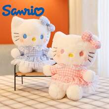1pc 24cm/9.4in Plush Doll, Plaid Lace Dress With Bow Stuffed Doll, Soft Pillow, Room Desktop Bedroom Decor, Suitable For Girls Children Teens Birthday Valentine's Day Graduation Gift - Multicolor - View 3