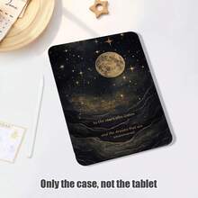 1件翻蓋式桌面保護殼，附筆槽，月亮與星星星空圖案，360度旋轉支架，內置筆槽，PU皮革支架保護殼，自動睡眠/喚醒功能，相容於 Honor 8/9/10、Honor X8/X8A/X9/X8Pro/X9Pro/X9A/V8 Pro/GT 11.5inch、Matepad Pro/Matepad SE 11/Matepad 11、Apple 10th Gen/11 2025 (A16)、A9/A9+/A11/S11/S10 FE+ 及其他熱門機型 - 款式6 - 查看 4