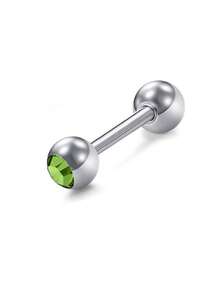 1pc Titanium Tongue Piercing Jewellery 14G Nipple Bars Tongue Barbell Piercing Bar Nipple Piercing Bars Jewellery Tongue Piercing Nipple Piercing - Multicolor - View 38