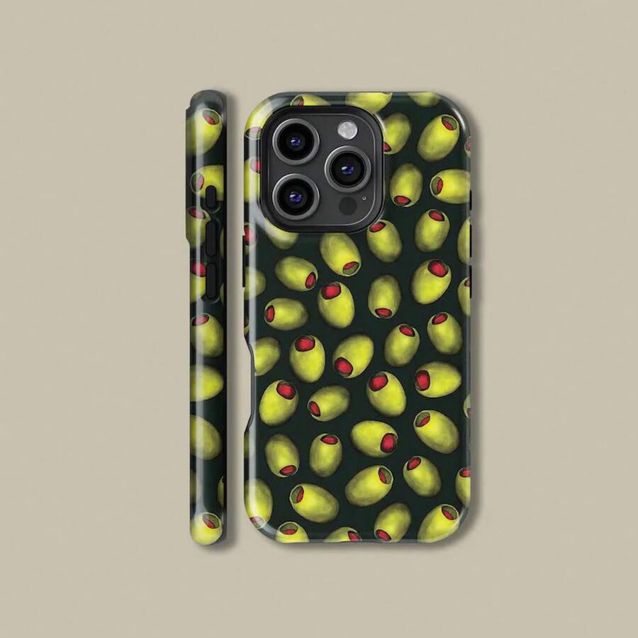 Couverture rafraîchissante et délicieuse avec design floral pour iPhone 17 16 15 14 13 12 11 Pro Max, Couverture florale pour Samsung S21 S22 S23 S24 S25 Ultra - Étui brillant résistant - Voir 1