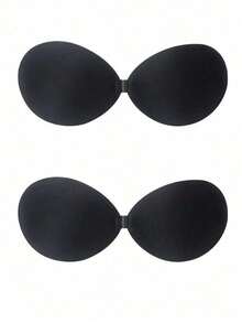 Sujetador adhesivo push-up oculto, almohadillas de silicona reutilizables sin tirantes con cierre frontal, cubrepezones invisibles, accesorios de lencería y ropa interior para mujeres para vestidos de verano, vestidos de gala, vestidos con tirantes, vestidos de novia - Multicolor - Ver 22