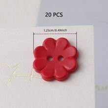 20/30/40/50/60入 1.2-1.5cm 鮮亮糖果色 8瓣梅花形 素色/混色樹脂塑膠鈕扣，適用於兒童服飾、髮飾、針織毛衣、夾克、手工縫製裝飾鈕扣，情人節禮物DIY材料，DIY服飾與手工藝，美術用品，縫紉配件 - 八瓣花 - 查看 37
