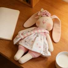 布料兔子造型縫製模板，A4尺寸可重複使用PET模板，適用DIY軟兔子雕塑，適合縫紉初學者，創意手工復活節手工藝首選 - A - 查看 6