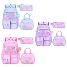 3pcs Women's Backpack Handbag Portable Small Bag Set, With Pom Pom Pendant, Large Capacity With Multiple Pockets Design, Gradient Color, Adjustable Shoulder Straps, Suitable For Campus Daily Commute - Sets - View 7