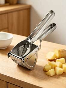 1 Piece Potato Ricer With A Labor-Saving Lever Design. It Effortlessly Mashes Potatoes Into Puree, Saving Time And Effort For A Smooth Texture. - Multicolor - View 1