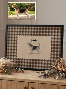 1pc Customized Pet Portrait Vintage Style, Customized Pet Portrait Illustration, Personalized Pet Memorial Souvenir Art, Gift For Pet Owners - Multicolor - View 16