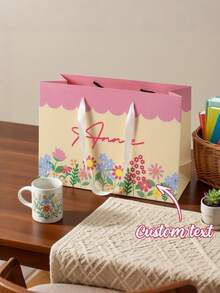 Customized Gift Bags, Personalized Name Gift Bags, Birthday Gift Bags, Wedding Gift Bags, Bridesmaid Gift Bags, Personalized Gifts, Wedding Party Favors, Gift Box Alternatives, Suitable For Parties, Gifts, Daily Use, Shopping, Travel - Multicolor - View 5