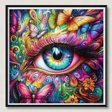 1件鑽石畫套裝，圓鑽珠DIY全鑽藝術手工，適合居家牆面裝飾禮物 - 圓鑽 - 查看 5