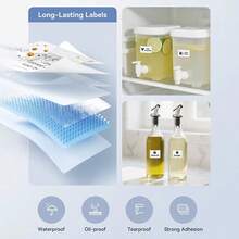 Label Termal Niimbot Pita Putih/Warna/Transparan Perekat Sendiri Kertas Label Stiker Printer untuk Printer Termal Portabel Mini Niimbot B1/B21/B2 - 1 Set - View 4