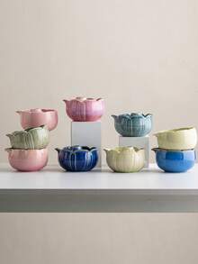 7-Piece Pink Lotus Matcha Tea Set, Japanese Matcha Whisking Set, Includes Bamboo Tea Whisk, Tea Scoop, Sifter, Ceramic Bowl, Tea Whisk Holder And Flower Holder, Traditional Matcha Making Tools, Suitable For Tea Lovers - Multicolor - View 5