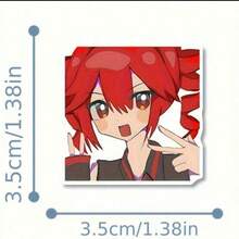 60pcs Kasane Virtual Vocaloid Stickers, Suitable For Decorating Skateboards, Helmets, Mirrors, And Other Items - Multicolor - View 5