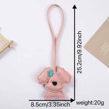 時尚百搭皮革小狗寶寶吊墜掛繩飾品 - 彩色 - 查看 5