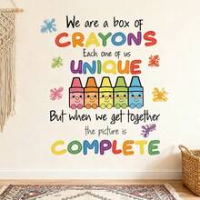 1/2 Sheets Back To School Classroom Wall Decals Kids Room Decor Self Adhesive Inspirational Quote Sticker Wall Art For Kindergarten Home School Decor​ - Multicolor - View 6