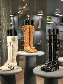 10/6/4/2 Pairs Women's High Heel Boots Shoe Rack, Support Boots Shape To Prevent Deformation, Suitable For Women's Boots, Cowboy Boots, Leather Boots, Straight Boots And Other Shoe Styles Storage Rack - Multicolor - View 7
