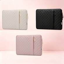 TECOOL 13.3-16 吋筆電保護套，相容 MacBook Neo A18、Air Pro 13 14 吋 M1 M2 M3、Air 15 吋 M2 M3、Pro 16 吋、HP 筆電，絎縫直立式筆電包附口袋 - 查看 2