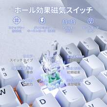 【フルアルミ製筐体】ATTACK SHARK X68MAX HE ラピッドトリガー キーボード USB-C有線 8000Hzポーリングレート 256KHzスキャンレート ゲーミングキーボード 0.08msディレイ 調整可能なアクチュエーション搭載 RT0.005mm 68キー ゲーミング用 PBTキーキャップ アルミニウム素材 RGB Win/Mac両対応【1年間メーカー保証】 - チェックする 4