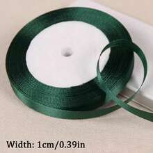 25mm 1cm Wide Polyester Satin Ribbon, Single-Faced Satin Ribbon, Perfect For Gift Wrapping, Wedding Decoration, DIY Handmade Bows, Flower Bouquet Packaging - Multicolor - View 18