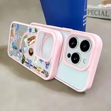 Funda para móvil con diseño de gafas de sol de panda, compatible con iPhone de Apple y fundas . Fabricada en TPU, protege eficazmente tu teléfono de golpes y caídas. - Rosa - Ver 5