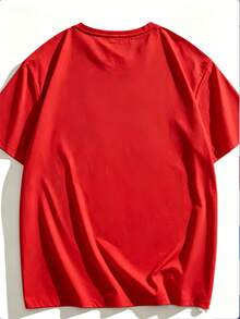 1 Camiseta de One Piece, Diseño de Moda, Estampado de Anime, Algodón Retro, Cuello Redondo, Manga Corta para Hombre, 180g, 100% Algodón, Camiseta Gráfica - Rojo - Ver 2