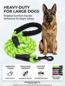 PETSIN Pet Supplies, Pet Leash, Nylon Reflective Round Rope,Large And Medium-Sized Explosion-Proof Punching Dog Rope, Dog Walking Chain - Multicolor - View 4