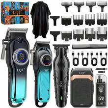 LQT 5pcs/4pcs/3pcs/1pc Multi-Function Hair Clipper Set - Men's Hair Clipper, Beard Trimmer, Nose Hair Trimmer And Razor, Cordless Use, USB-C Charging, Suitable For Home, Salon And Travel, Perfect Men's Gift For Father's Day Or Christmas - View 3