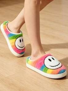 Children's Fuzzy Slippers, Autumn/Winter Home Indoor Thermal Slippers, Warm Thick Sole Plush Slippers - Multicolor - View 4