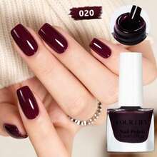 FOUR LILY 6.3ml Kuteks Kuku Berbasis Air yang Dapat Dikupas, Tanpa Perlu Dipanggang, Cepat Kering, Tahan Lama, Cocok untuk Salon, DIY, dan Penggunaan di Rumah, Tersedia Berbagai Warna - MultiWarna - View 38