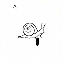 1pc Outdoor Metal Iron Snail Decoration, Garden Yard Balcony Flower Pot Stake - A - View 11