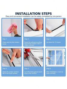 1pc Mosquito Net, Window Screen, Window Dust-Proof Mesh, Self-Adhesive Insect Screen, Fly Screen, Can Be Cut To Size. Repair, Size 130*150cm, 150*200cm, Indoor Mosquito Net, Mosquito Net, Repair Patch, Mosquito Net Window Screen, Indoor Mosquito Net Window Screen, NetEase Installation Tape, Home Textile Mosquito Net Window Screen Glue, Black, White And Multiple Colors Available - Multicolor - View 7