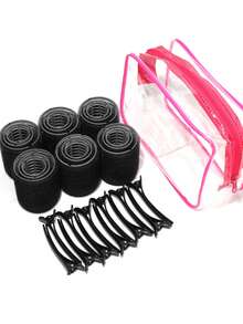 30 Pcs Self-Adhesive No Heat Hair Curlers, DIY Hair Styling Accessories, Women Hairdressing Tools - Multicolor - View 4