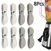 2/3/4/6/8Pcs Power Cord Organizer, Wall Power Cord Adhesive Fixing Clips, Kitchen Storage Cord Organizer, Home Appliance Cord Winder - Black - View 22