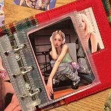 1PC Candy Plaid 3 Inch Photocard Album, Cute Cartoon Portable Collectible Card Holder, School Office Mini Picture Storage Organizer - Multiple Styles - View 8