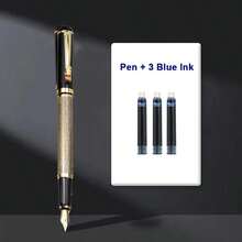 Single Antique-Style Bronze Metal Dragon-Head Fountain Pen / Vintage Chinese-Style Fine-Nib Calligraphy Pen (Includes Ink Cartridge And Converter) / Ideal Business Gift For Professionals / Suitable For Business Signing. - Fountain Pen - View 8