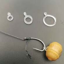 288件高彈性鯉魚顆粒餌止滑環套組：透明軟橡膠環，提供S/M/L尺寸，完美兼容PVA餌、圓形餌及各種軟餌，適用淡水與海水釣魚，提升感度 - 白色 - 查看 7
