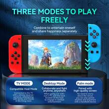 Switch Joy-Con Left & Right Wireless Game Controllers, RGB Light Wake-Up, Vibration, Colorful Lighting, Motion Sensing Bluetooth Gamepad, 3D Joystick Control, No Drift - View 9