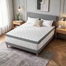 3" Extra Firm Mattress Topper, High-Density Foam Bed Pad With Washable Cover, Back Pain Relief, CertiPUR-US Certified - White - View 10