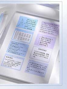256pcs Easy-Tear Sticky Notes, Easy-Tear & Strong Reusable Adhesive, Versatile Tabs For Marking, Expanding Notes & Professional Organization - Multicolor - View 8
