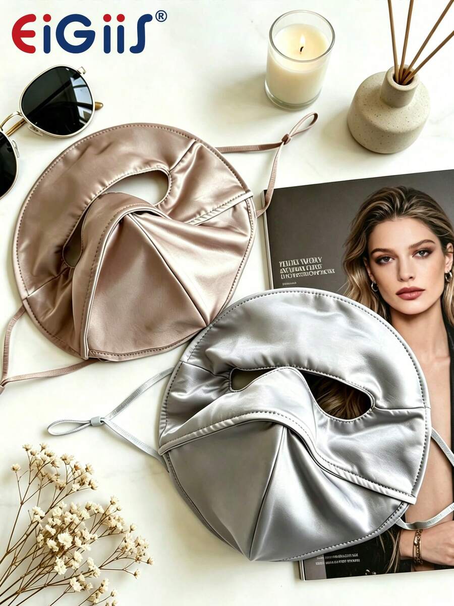 EIGIIS Ice-Silk Sun Protection Face Mask With Forehead Coverage - Lightweight Facial Shield For Outdoor Protection - A - View 1