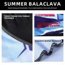 Fabulous Be Xtreme Ice Silk Quick-Dry Cycling Headwear Unisex Breathable Sun Protection Face Mask Outdoor Motorcycle Running Windproof Dustproof Face Neck Gaiter - Multicolor - View 8