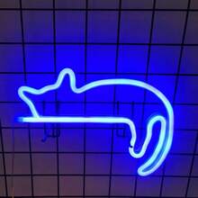1pc Cat Neon Light Sign, USB Or Battery Powered LED Creative Shaped Night Light, Suitable For Bedroom, Living Room, Cafe, Restaurant, Bar, Party, Birthday Gift, Etc. (Battery Not Included) - White - View 5