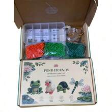 1pc Bead Embroidery Kit, Animal Bead Craft Set, Handmade Bead Art Mosaic Set, Includes Pumpkin, Butterfly, Ocean, Cat & Dog Patterns, DIY For Adults, Teens & Beginners - DIY Kit - View 12